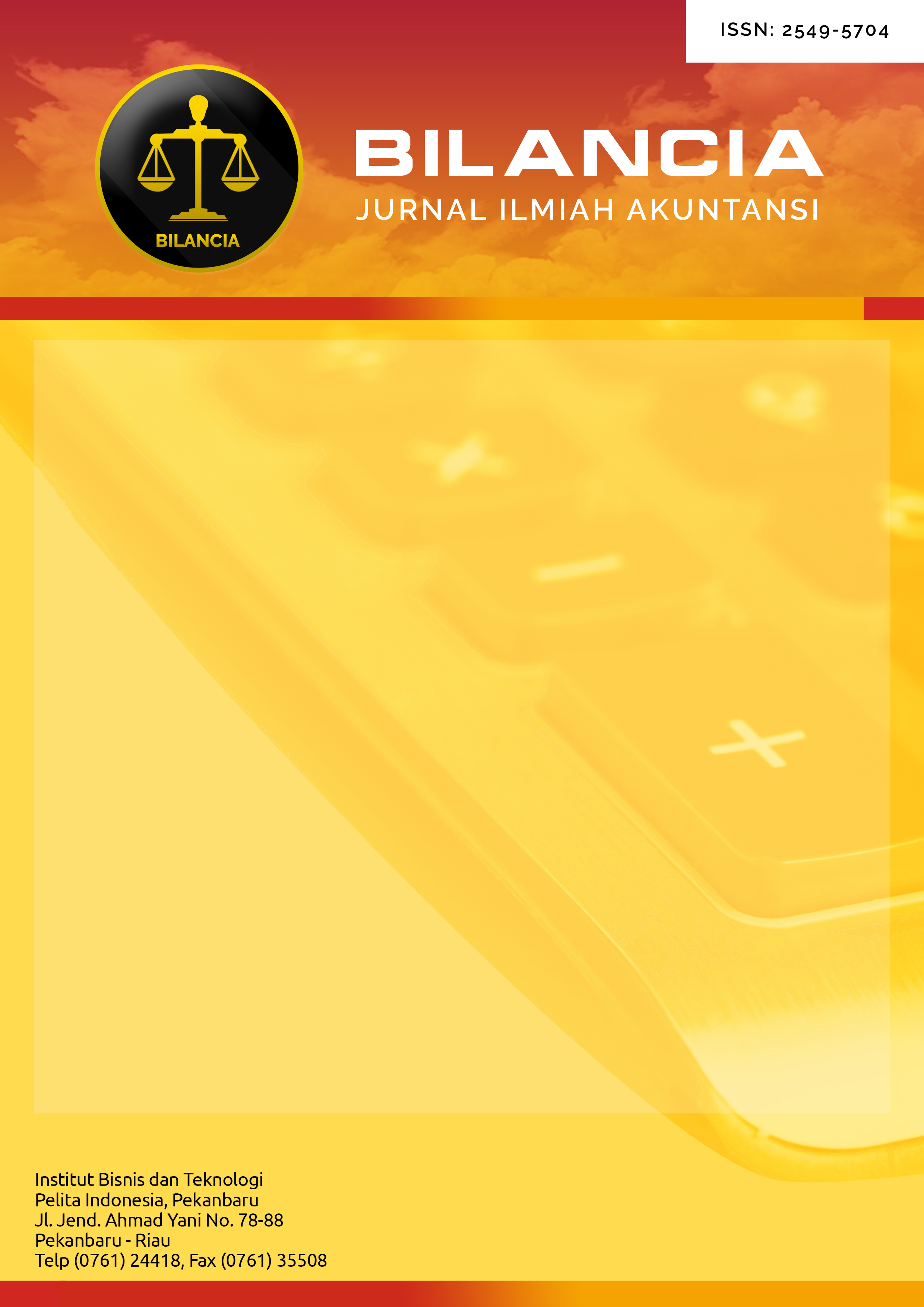 Bilancia : Jurnal Ilmiah Akuntansi