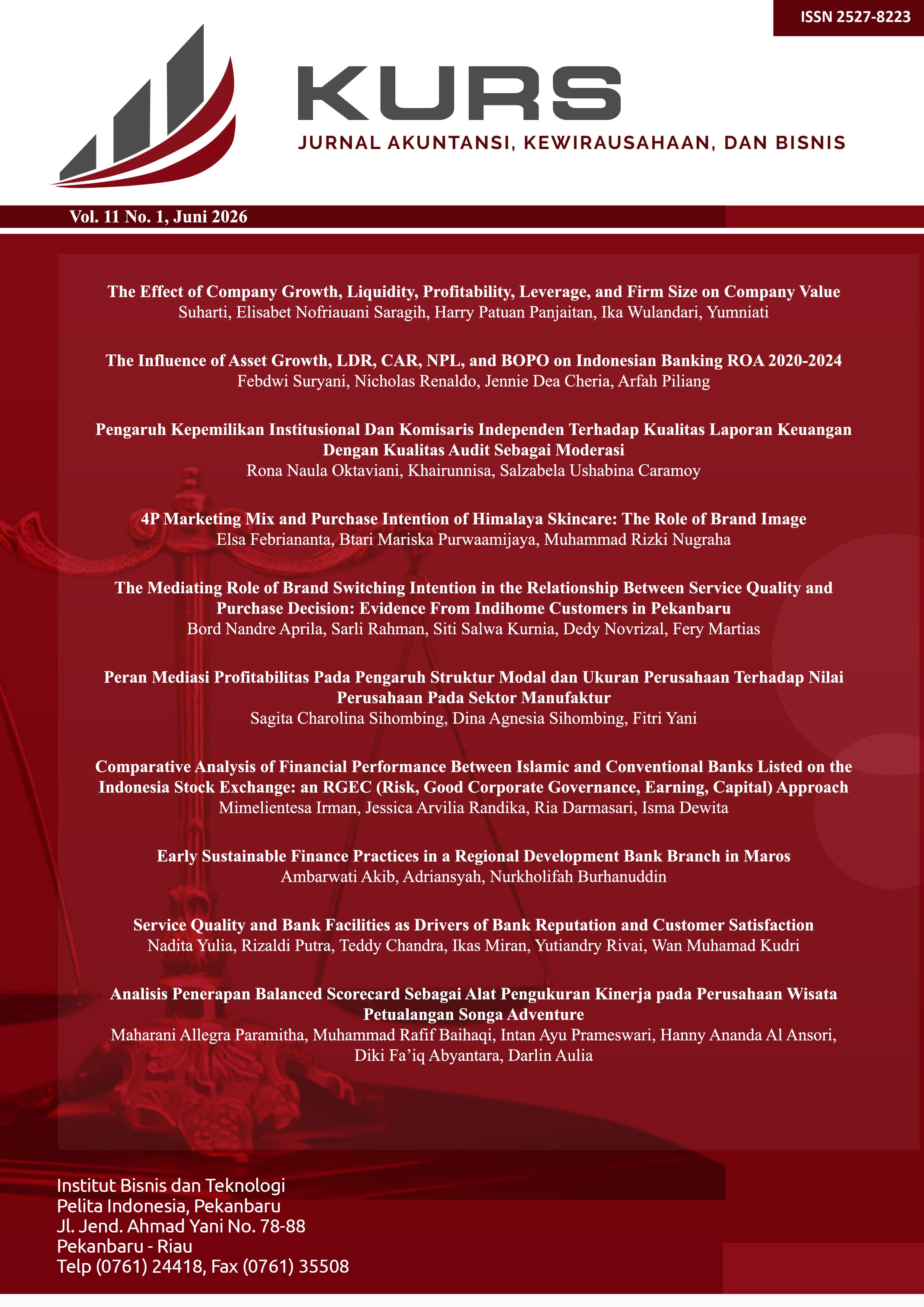					View Vol. 11 No. 1 (2026): Kurs : Jurnal Akuntansi, Kewirausahaan dan Bisnis
				